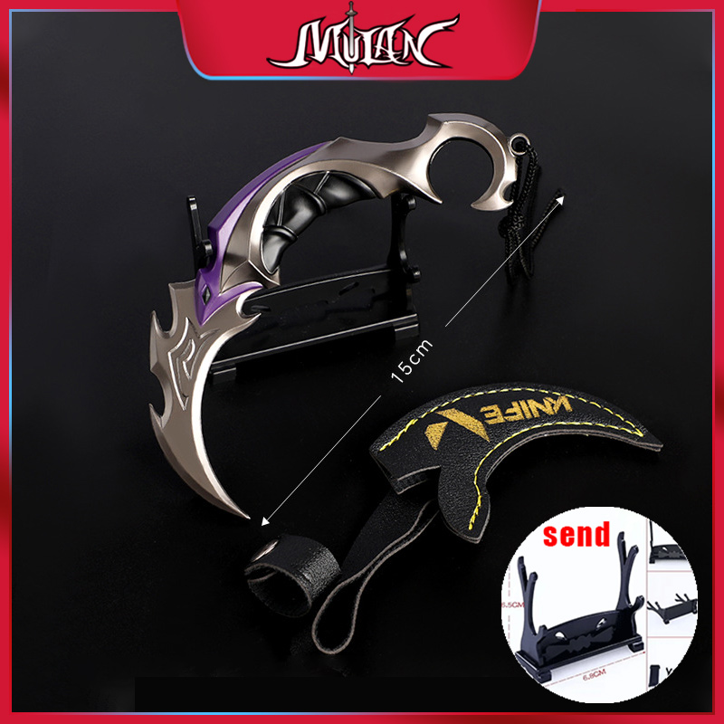Craft Knife Set - 6 بوصة Valorant EP5 Karambit المعادن