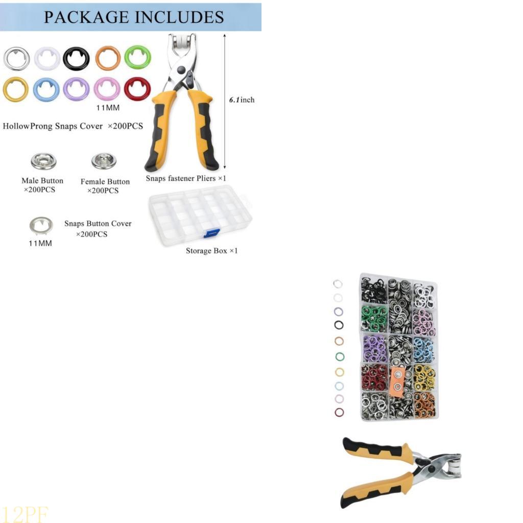 مشابك معدنية 12PF 11 مم مع ذو  - مراجعة Snap Plier Setter وسعره