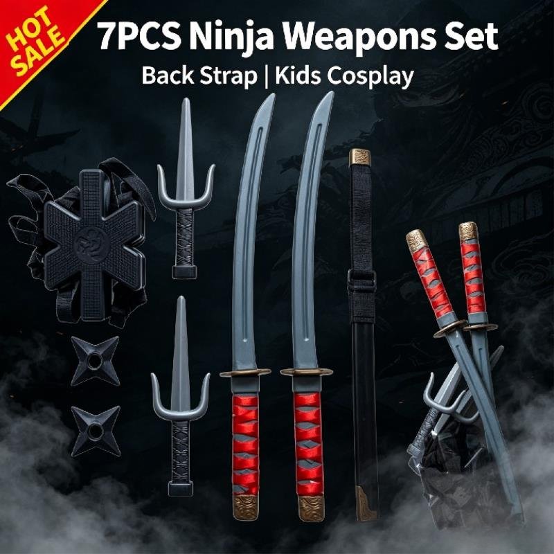 مجموعة نينجا للأطفال لعيد الها - مراجعة Cosplay Prop Knife وسعره