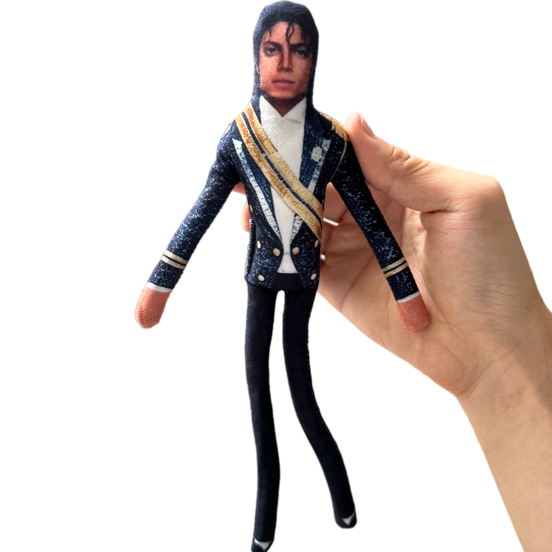 1-6 قطع دمية مايكل جاكسون للعب - مراجعة Cosplay Props وسعره